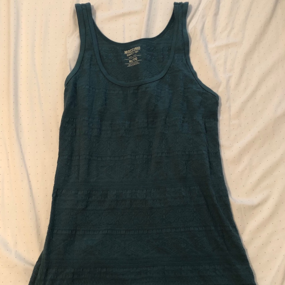 Mossimo Green Lace Detail Tank